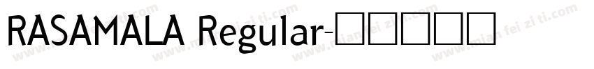 RASAMALA Regular字体转换